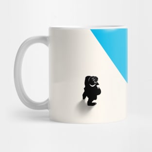 Man in front of swimming pool Mug